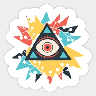 Eye Pattern Decorative Sticker